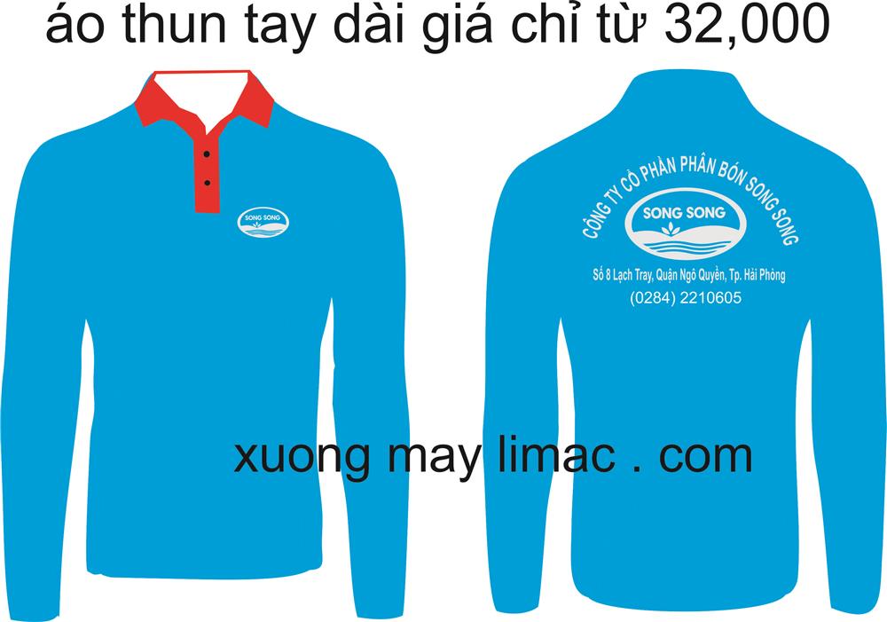 xưởng may áo thun tay dài giá rẽ